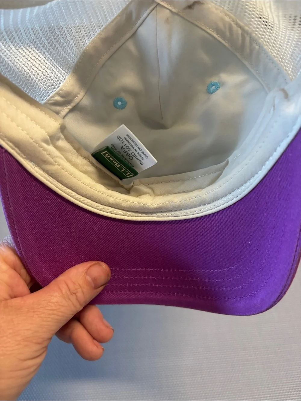 L.L. Bean Purple & Multicolor Kids Adventure Trucker Hat